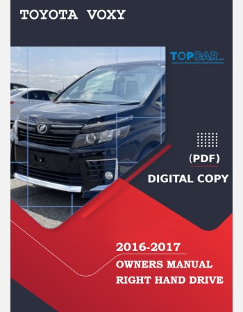toyota voxy 2016-2017 owners manual